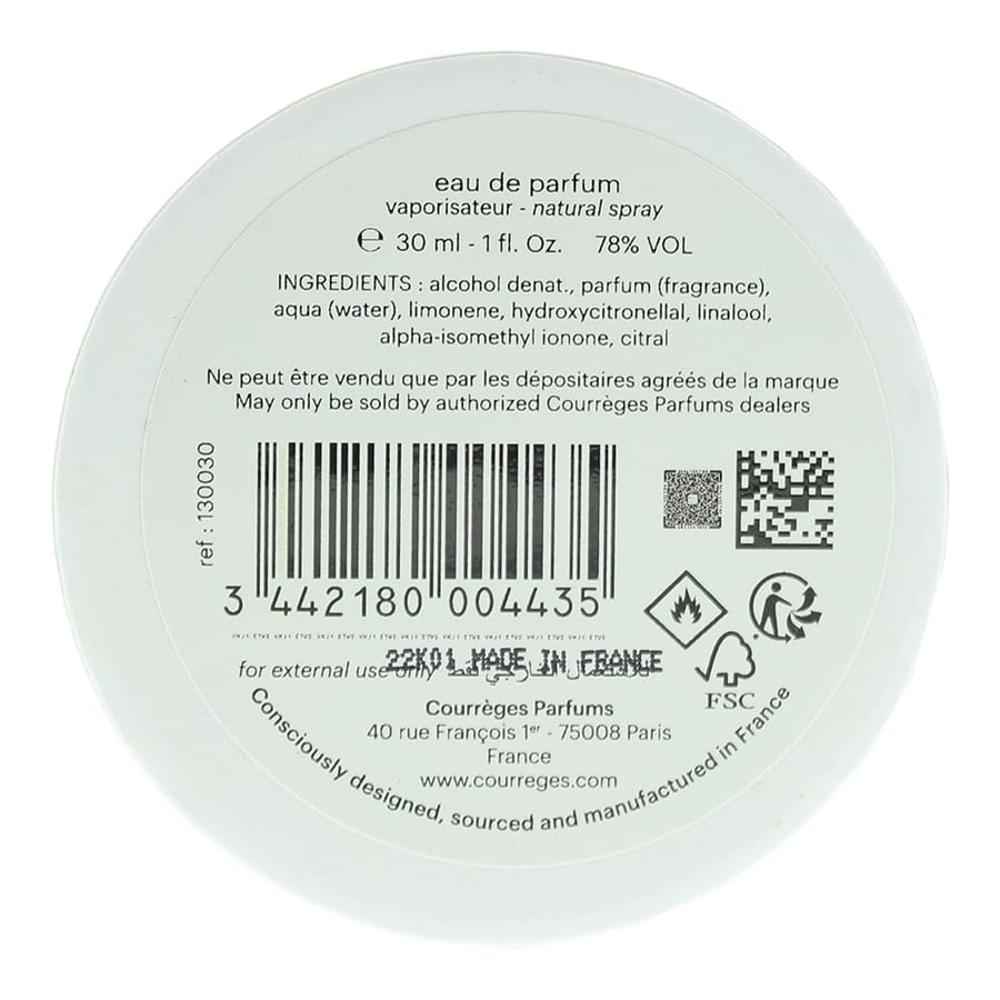 Courrèges Courrèges L'Empreinte Eau de Parfum 30ml Spray