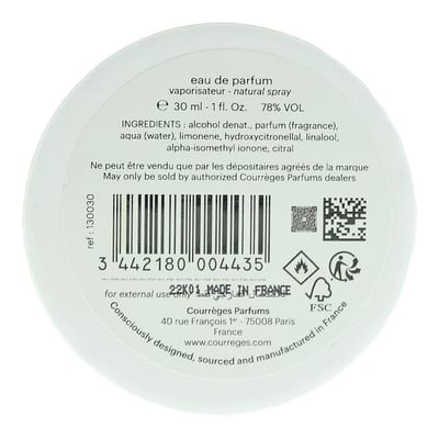 CourrÃ¨ges CourrÃ¨ges L'Empreinte Eau de Parfum 30ml Spray