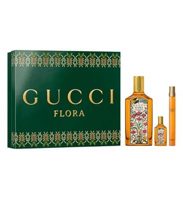 Gucci Gucci Flora Gorgeous Orchid Eau De Parfum Intense For Women Trio Gift Set