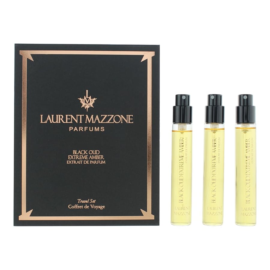 Laurent Mazzone Laurent Mazzone Black Oud Extreme Amber Extrait de Parfum Travel set 3x15ml