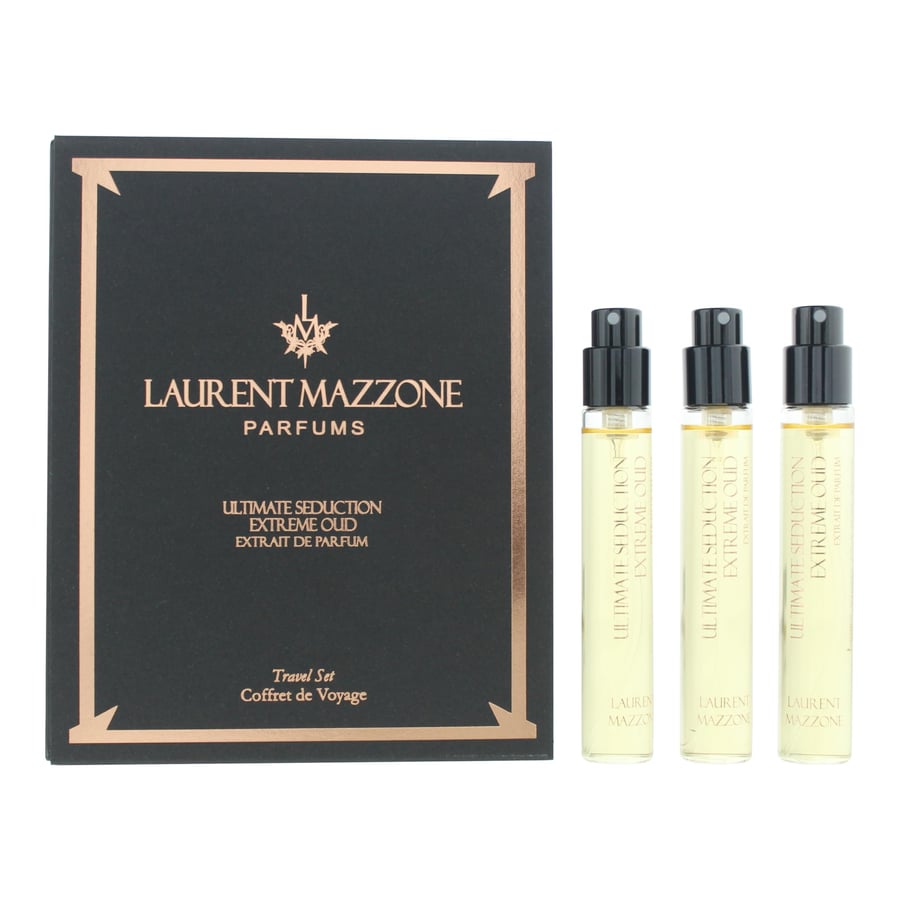 Laurent Mazzone Laurent Mazzone Ultimate Seduction Extreme Oud Extrait de Parfum Travel set 3x15ml