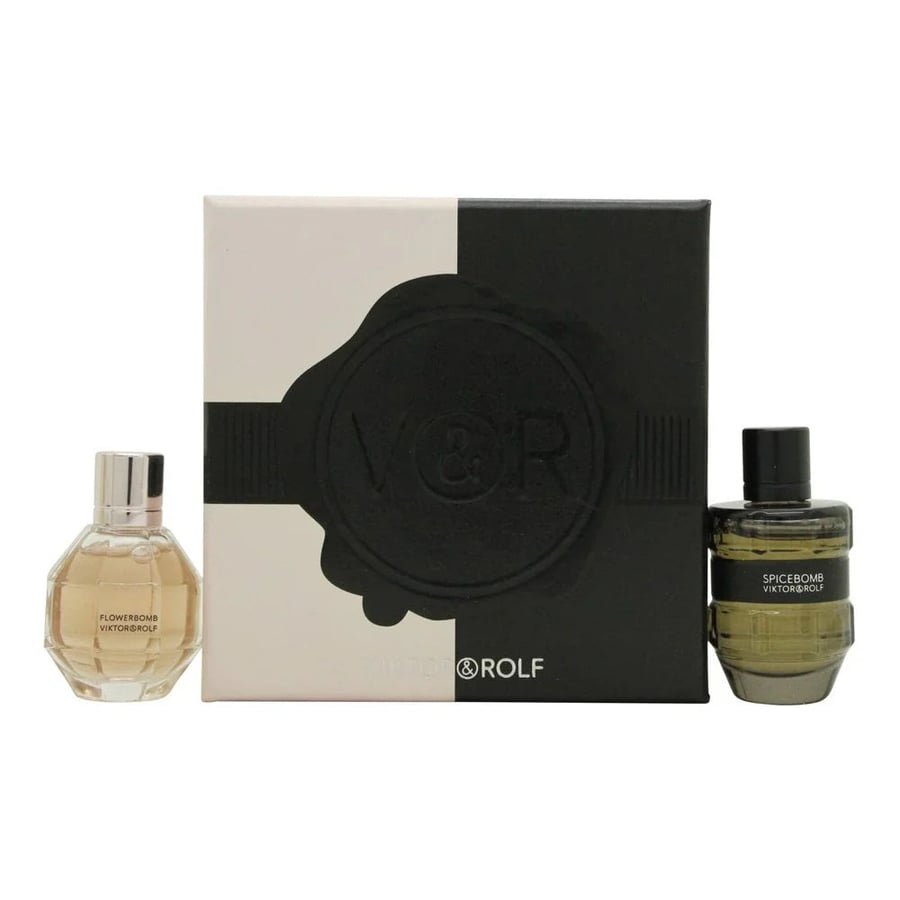 Viktor & Rolf Viktor & Rolf Gift Set 7ml FlowerBomb EDP + 7ml Spicebomb EDT