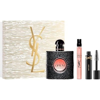Yves Saint Laurent Yves Saint Laurent Ysl Black Opium Eau De Parfum 50ml, 10Ml & Mini Lash Clash Gift Set