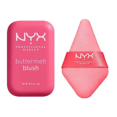 NYX Professional Makeup NYX Professional Makeup Nyx Buttermelt Blush Getting Butta & Wondersnatch Face Powder Puff Duo Bundle