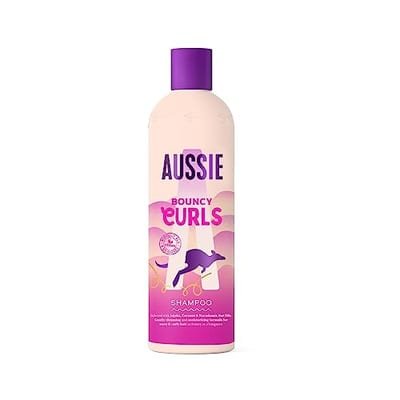 Aussie Aussie Bouncy Curls Shampoo 300Ml. Sulphate-Free & Vegan. Moisture For Waves, Curls, Coils