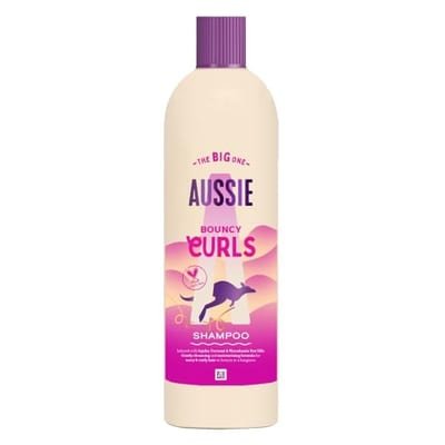 Aussie Aussie Bouncy Curls Shampoo 400Ml. Gently Cleanses And Moisturises Wavy Curly Hair