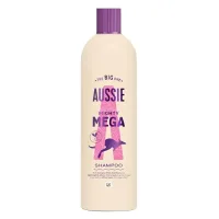 Aussie Aussie Mighty Mega Shampoo 400Ml. Gently Cleansing For Soft And Shiny Hair. Infused With Australian White Strawberry