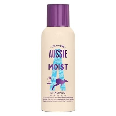 Aussie Aussie Miracle Moist Shampoo 100Ml. Moisture-Quenching Formula To Revive Dry Hair