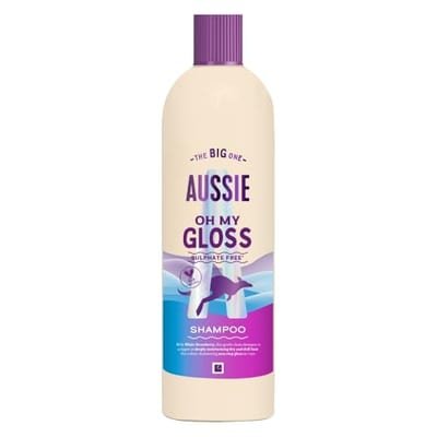Aussie Aussie Oh My Gloss Shampoo 400Ml. Deeply Moisturises Dry And Dull Hair. Sulphate Free