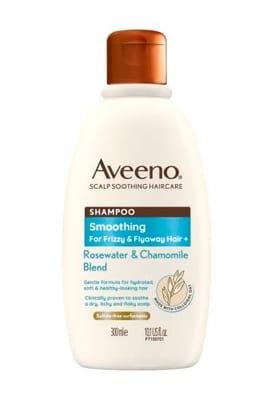 Aveeno Aveeno Haircare Smoothing+ Rose Water & Chamomile Blend Shampoo 300ml