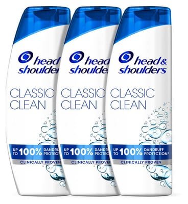 Head & Shoulders Head & Shoulders Anti-Dandruff Classic Clean Shampoo X3 Bundle
