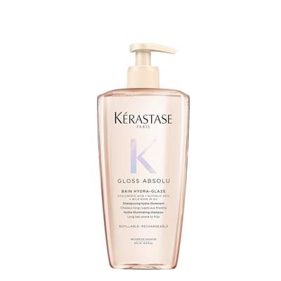 Kerastase Kerastase Kérastase Gloss Absolu Refillable Shampoo For All Hair Types, With Glycolic Acid, Hyaluronic Acid & Wild Rose 500ml