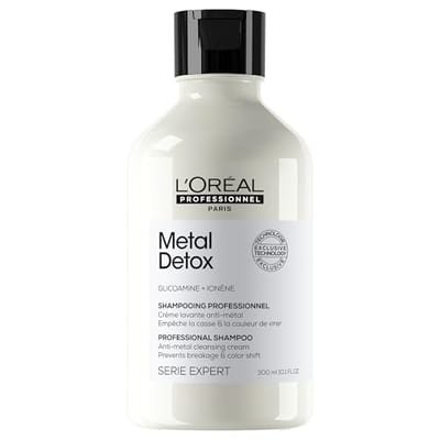 L'Oreal Professionnel L'Oreal Professionnel Metal Detox Shampoo Prevent Damage & Colour Fade From Hard Water, Sulphate Free Clarifying, 300ml