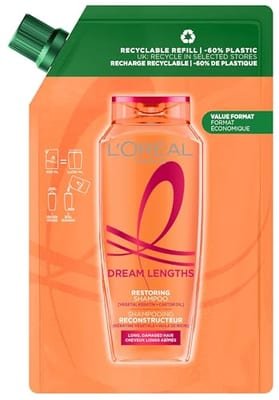Loreal L'Oreal Paris Elvive Dream Lengths Shampoo Refill Pouch 500ml