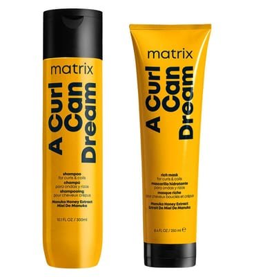 Matrix Matrix A Curl Can Dream Cleansing Shampoo And Mask With Manuka Honey Extract For Curls Coils