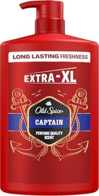 Old Spice Old Spice Captain Men's Shower Gel & Shampoo 1000Ml Multi-Use 3-In-1 Hair-Face-Body Wash