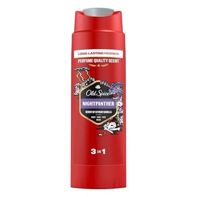 Old Spice Old Spice Night Panther Men's 3-In-1 Wash, Shower Gel & Shampoo 400ml