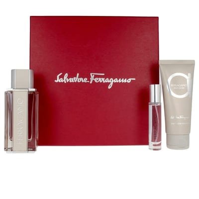 Salvatore Ferragamo Salvatore Ferragamo Ferragamo Bright Leather Gift Set 100ml EDT + 10ml EDT + 100ml Shampoo & Shower Gel