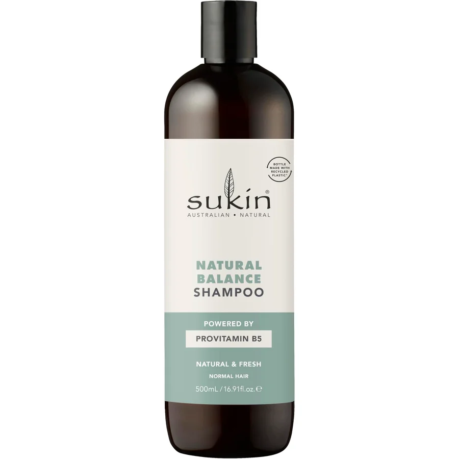 Sukin Sukin Natural Balance Shampoo 500ml - maintains naturally balanced hair - with an infusion of baobab