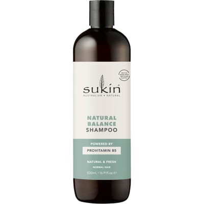 Sukin Sukin Natural Balance Shampoo 500ml - maintains naturally balanced hair - with an infusion of baobab