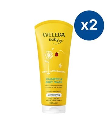 Weleda Weleda Calendula Shampoo & Body Wash200 Ml Duo, 200ml