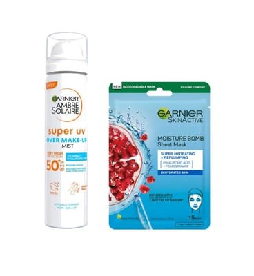 Ambre Solaire Ambre Solaire Garnier Over Makeup Mist Spf50 & Face Mask