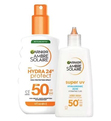 Ambre Solaire Ambre Solaire Garnier Spf50 Hydrating Vitamin E Face & Body Bundle