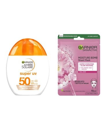Ambre Solaire Ambre Solaire Garnier Super Uv Glow Fluid Spf50 & Face Mask