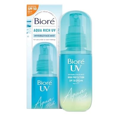 Biore Biore Bioré Uv Aqua Rich Invisible Face Mist J-Beauty Sunscreen Spf 50 60ml