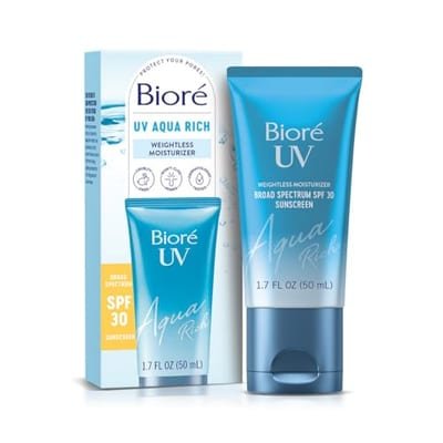 Biore Biore Bioré Uv Aqua Rich Weightless Moisturiser J-Beauty Sunscreen Spf 30 50ml