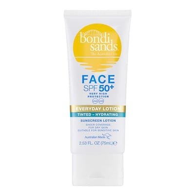 Bondi Sands Bondi Sands Spf50+ Fragrance Free Face Hydrating Tinted Lotion 75ml