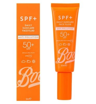 Boots Boots Spf+ Anti Pollution Daily Suncare Face Fluid Spf50+ 50Ml