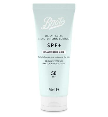 Boots Boots Spf+ Hyaluronic Acid Moisturising Lotion Spf50 50Ml