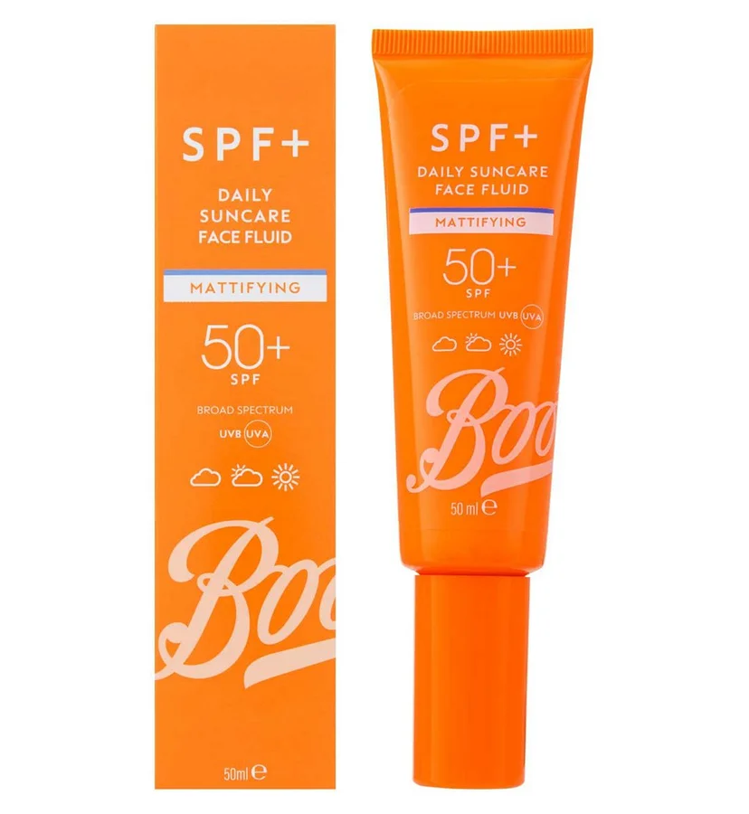 Boots Boots Spf+ Mattifying Daily Suncare Face Fluid Spf50+ 50Ml