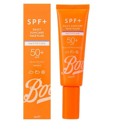 Boots Boots Spf+ Mattifying Daily Suncare Face Fluid Spf50+ 50Ml