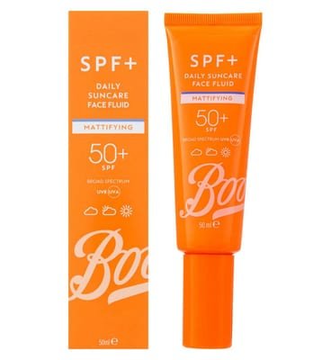 Boots Boots Spf+ Mattifying Daily Suncare Face Fluid Spf50+ 50Ml