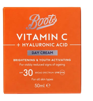 Boots Boots Vitamin C + Hyaluronic Acid Day Cream Spf30 50Ml
