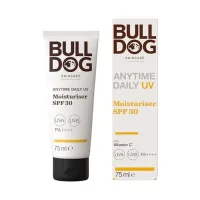Bulldog Bulldog Skincare Anytime Daily Spf 30 Face Moisturiser For Men, Men's Cream, Uva/uvb Sun Protection, 75ml