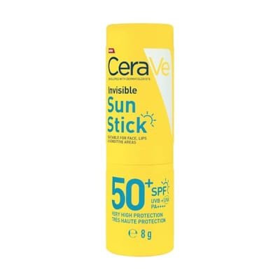 CeraVe Cerave Invisible Sun Stick Spf50 For All Skin Types With 3 Essential Ceramides 8g