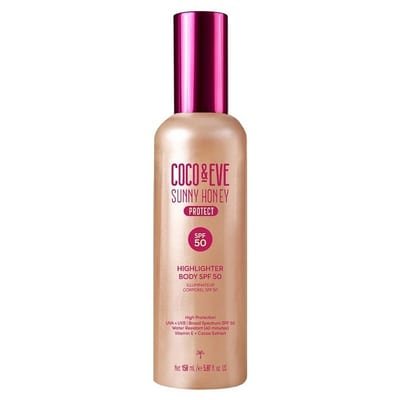 Coco & Eve Coco & Eve Sunny Honey Protect Shimmer Body Highlighter Spf 50 150ml