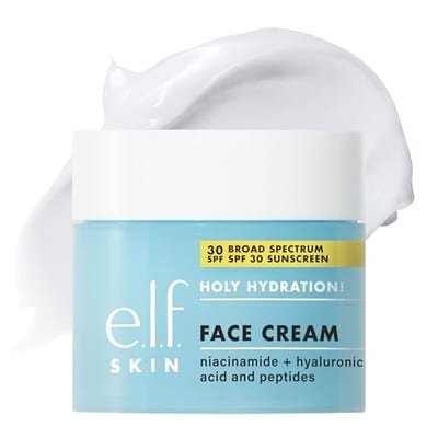 E.L.F E.L.F . Skin Holy Hydration Face Cream Broad Spectrum Spf 30 Sunscreen, 50g
