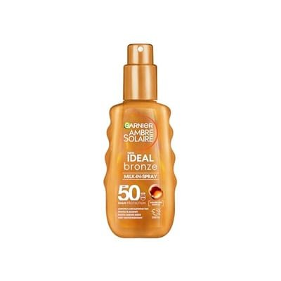 Garnier Garnier Ambre Solaire Ideal Bronze Sun Cream Milk-In Spray Spf50 150ml