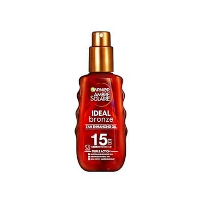 Garnier Garnier Ambre Solaire Ideal Bronze Sun Cream Oil Spray Spf 15 150ml