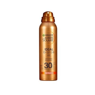 Garnier Garnier Ambre Solaire Ideal Bronze Sun Cream Tanning Mist Spf 30 150ml
