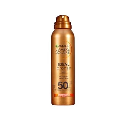 Garnier Garnier Ambre Solaire Ideal Bronze Sun Cream Tanning Mist Spf 50 150ml