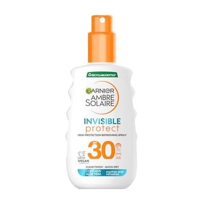 Garnier Garnier Ambre Solaire Invisible Protect Spf 30 Sun Cream Spray 150ml