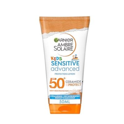 Garnier Garnier Ambre Solaire Spf 50+ Kids Sensitive Advanced Sun Cream 175ml