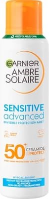 Garnier Garnier Ambre Solaire Spf 50+ Sensitive Advanced Dry Mist Sun Cream Spray 150ml