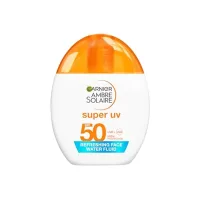 Garnier Garnier Ambre Solaire Super Uv Face Spf50 Refreshing Water Sun Cream Protection Fluid Invisible 40ml
