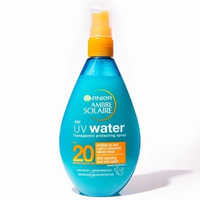 Garnier Ambre Solaire UV Water Sun Cream Spray SPF20 150ml